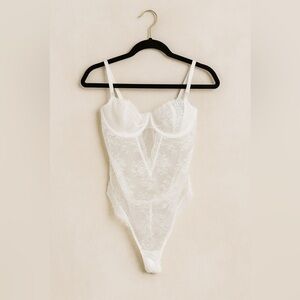 Victoria's Secret White Lace Chemise